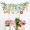 Groovy Boho Flower Banner – Double-Sided Waterproof Wildflower & Leaf Design for Birthday, Garden, Wedding Backdrop, Indoor & Outdoor Party Décor